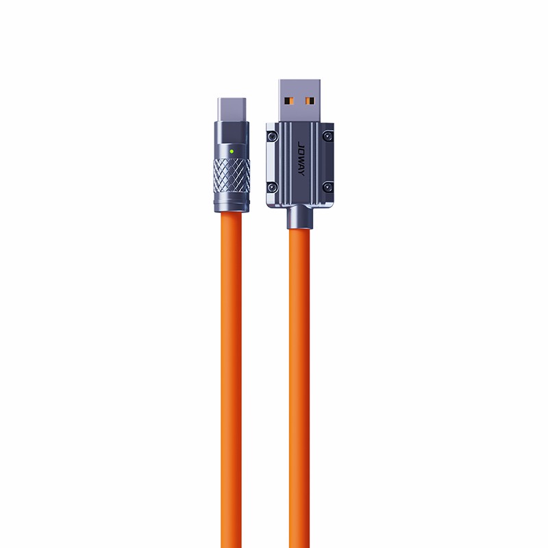 TC120 機甲鋅合金硅膠數(shù)據(jù)線_數(shù)據(jù)線_深圳市喬威電源有限公司